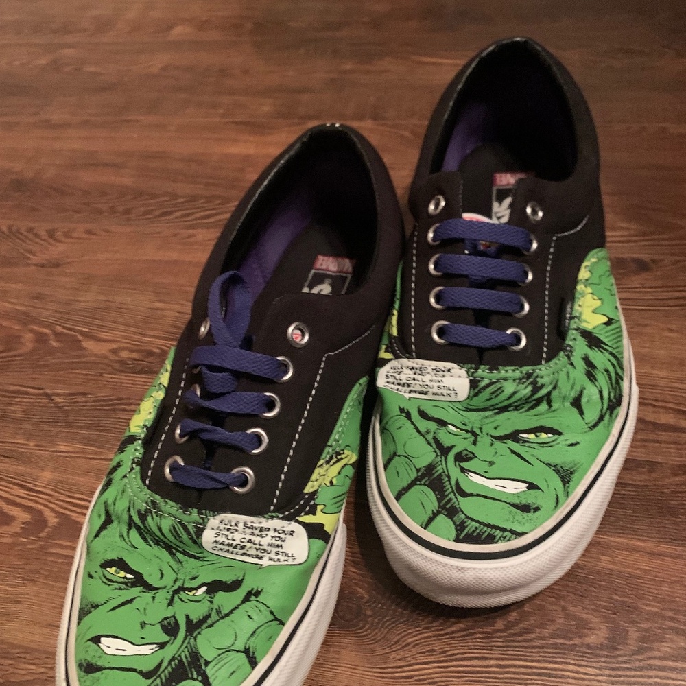 Vans Marvel Hulk size 10 us men